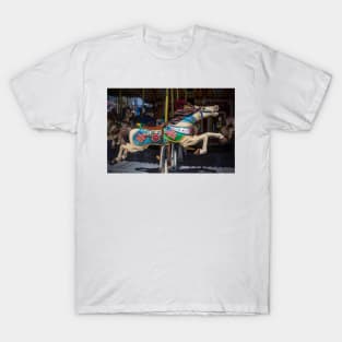 American Flag Carrousel Horse T-Shirt